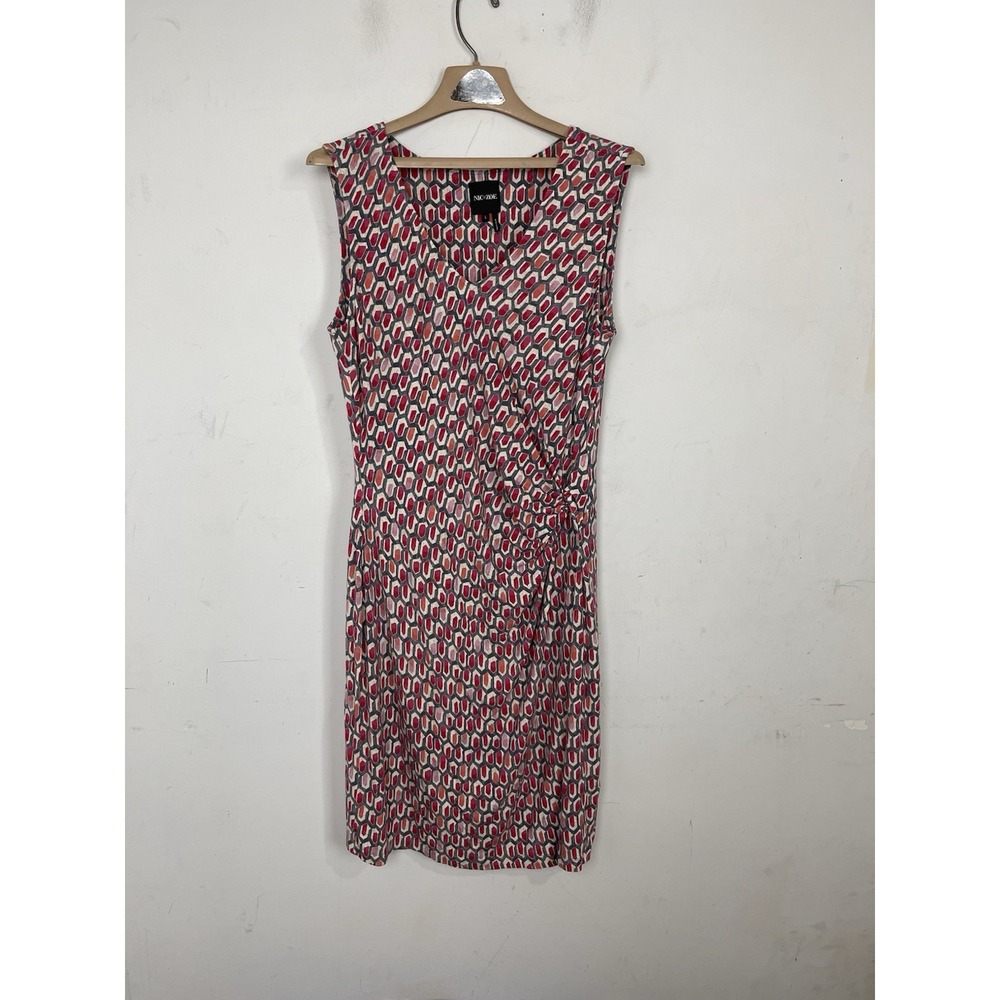 Nic + Zoe Womens Dress Large Pink Corporate Travel Coastal Twee Vacay Office